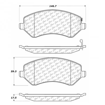 309.08560 StopTech Тормозные колодки Performance Pads CHRYSLER,DODGE 
