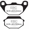 FA305TT EBC BRAKES Organic тормозные колодки  ARCTIC CAT 50, 90, 150; KAWASAKI KXF; KYMCO Agility, Like, Looker, Maxxer, MXer, MXU, People, Super; SYM HD