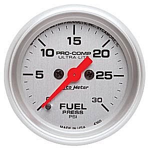 2" датчик давления топлива, 0-30 PSI, FSE AUTO METER #4360 Fuel Pressure