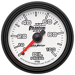 2-1/16" Давление масла, 0-100 PSI, MECH AUTO METER #7521 Oil Pressure