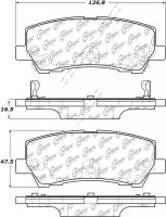 105.17931 Тормозные колодки Posi-Quiet Ceramic FORD зад.