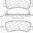 105.17931 Тормозные колодки Posi-Quiet Ceramic FORD зад.