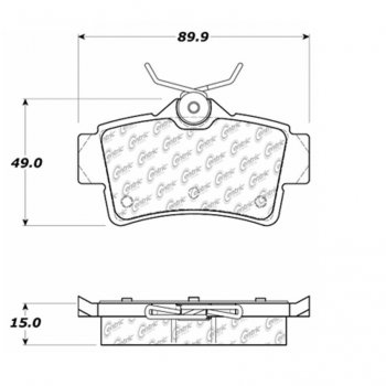 105.06271 Тормозные колодки Posi-Quiet Ceramic FORD 