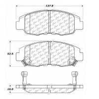 106.07640 Тормозные колодки PosiQuiet Extended Wear ACURA, HONDA