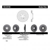 125.35150 Тормозные диски Premium INFINITI, MERCEDES-BENZ перед