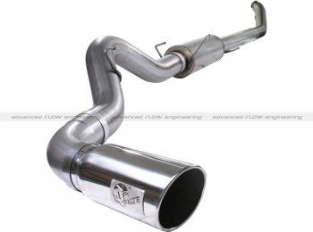 49-42032-P Afe Power Полная выхлопная система Turbo-Back 5.0" Dodge Dsl Trucks 03-04 L6-5.9L насадка хром 
