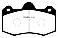 DP3036C EBC Brakes Redstuff Тормозные колодки HOLDEN Commodore, Z; LOTUS Evora; MORGAN Aero 8; NOBLE M12; RENAULT Clio; TVR Cerbera, Sagaris, T350, Tamora, Tuscan, Typhon