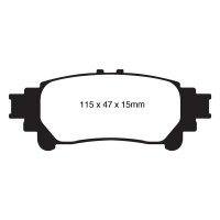 DP31850C EBC Brakes Redstuff Тормозные колодки зад. LEXUS GS250, GS300h, GS450h, IS200t, IS250, IS300, IS300h, RC200t, RC300h