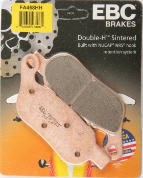 FA458HH EBC BRAKES Double-H™ тормозные колодки  HARLEY DAVIDSON FLD, FLS, FLSTC, FLSTF, FLSTFB, FLSTN, FLSTSB, FXCW, FXCWC, FXD, FXDB, FXDC, FXDF, FXDL, FXDWG, FXSTB, FXSTC 2008-2012 года выпуска