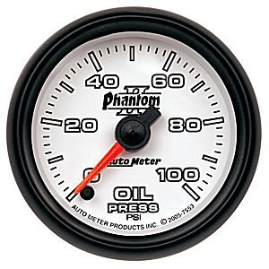 2-1/16" Давление масла, 0-100 PSI, FSE AUTO METER #7553 Oil Pressure