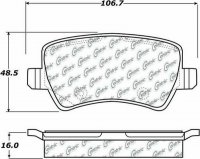 105.13071 Тормозные колодки Posi-Quiet Ceramic VOLVO зад.