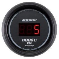 2-1/16" BOOST-VAC (давление наддува и разряжения), 30/30 DIGITAL BLACK AUTO METER #6359