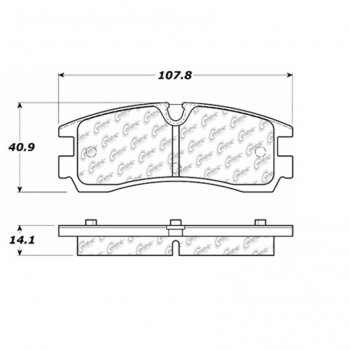 104.07540 Тормозные колодки Posi-Quiet Metallic CADILLAC ; CADILLAC/SEVILLE