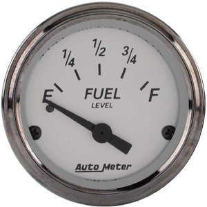 2" датчик уровня топлива, 0 E/30 F, GM, PRE `65, SILVER AUTO METER #1907 Fuel Level