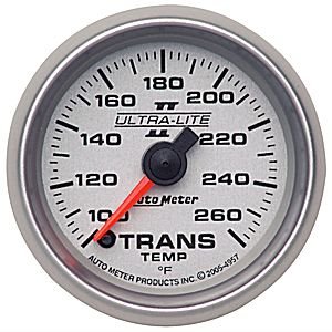 2-1/16" температура трансмиссии, 100- 260`F, FSE AUTO METER #4957 Trans Temperature