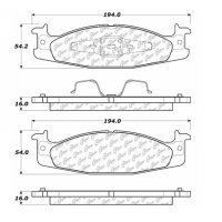 105.06320 Тормозные колодки Posi-Quiet Ceramic FORD