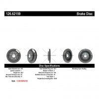 126.62159 Тормозные диски Premium CADILLAC зад правый