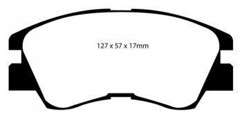 DP6716 EBC Brakes Greenstuff тормозные колодки передние MITSUBISHI Delica, L200, L300, Minibus, Pajero, Shogun, Strada MITSUBISHI Montero 2.6 88 thru 91; MITSUBISHI Montero 3.0 88 thru 91; MITSUBISHI Pick-up Pick-up 87 thru 95
