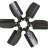 17117 DERALE Вентилятор - Standard Rotation 17"