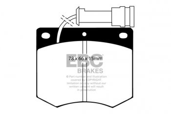 DP436 EBC Brakes Ultimax2 Тормозные колодки перед  FORD Granada выпуска 1981-1985 года