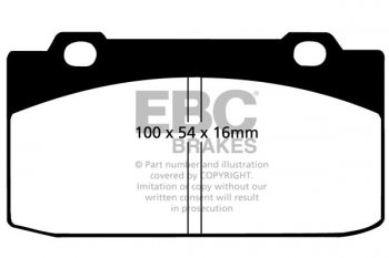 DP506 EBC Brakes Ultimax2 Тормозные колодки перед  ALFA ROMEO Arna; NISSAN Cherry выпуска 1983-1985 года