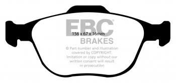 DPC1444 EBC Heavy Duty Carbon колодки перед FORD 