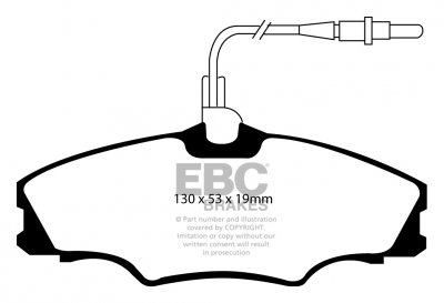 DP9049 EBC Brakes Orangestuff Тормозные колодки перед/зад PORSCHE 911 (991/2) (Cast Iron Disc Only) выпуск 2016-2017 года