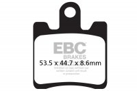 FA283 EBC BRAKES Organic тормозные колодки  DAELIM B-Bone, S1, S3, SL, SQ; KAWASAKI SC; SUZUKI AN; SYM GT