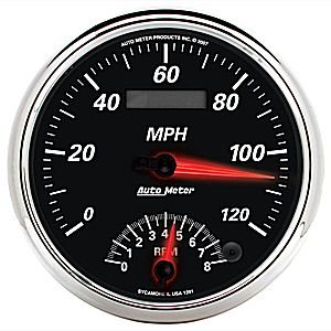 5" тахометр/сподометр COMBO, DESIGNER BLACK II AUTO METER #1291 Tach Speedo Combo