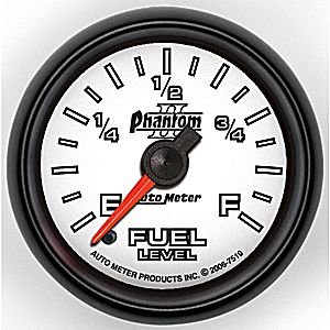 2-1/16" датчик уровня топлива, UNIV STEPPER, PHANTOM II AUTO METER #7510 Fuel LevelProgrammable Empty - Full Range