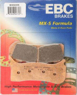 MXS406 EBC BRAKES Organic тормозные колодки 