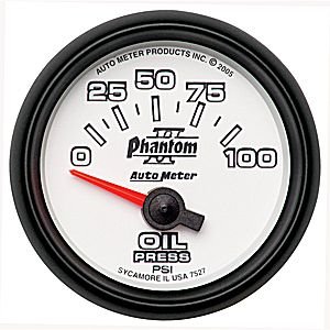 2-1/16" Давление масла, 0-100 PSI, SSE AUTO METER #7527 Oil Pressure