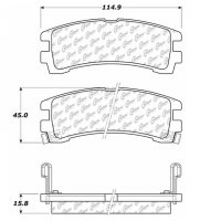 105.04010 Тормозные колодки Posi-Quiet Ceramic NISSAN