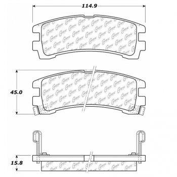 105.04010 Тормозные колодки Posi-Quiet Ceramic NISSAN 