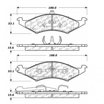 106.04210 Тормозные колодки PosiQuiet Extended Wear 