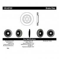 120.42102 Тормозные диски Premium INFINITI, NISSAN перед