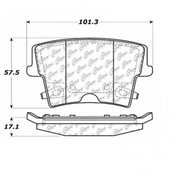 106.10570 Тормозные колодки PosiQuiet Extended Wear CHRYSLER, DODGE 
