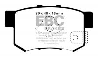 DP21193/2 EBC Brakes Greenstuff тормозные колодки зад HONDA Accord, FR-V
