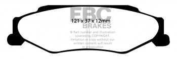 DP51160NDX EBC Brakes Bluestuff Тормозные колодки зад AC MK VI; CADILLAC XLR, XLR-V; CHEVROLET Corvette (C5), Corvette (C6) выпуск 1997-2013 года
