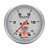 2-5/8" датчик давления топлива, 0-15 PSI, FSE, W/PEAK & WARN AUTO METER #4470