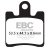 SFA283 EBC BRAKES Organic тормозные колодки  DAELIM B-Bone, S1, S3, SL, SQ; KAWASAKI SC; SUZUKI AN; SYM GT