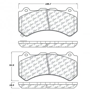 309.13820 StopTech Тормозные колодки Performance Nissan Передние