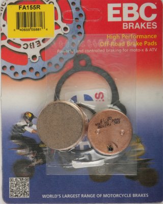 FA155R EBC BRAKES Organic тормозные колодки  YAMAHA YF 1991-2002 года выпуска