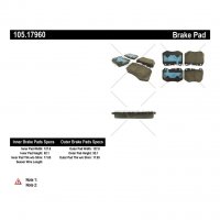 105.17960 Тормозные колодки Posi-Quiet Ceramic MERCEDES-BENZ перед