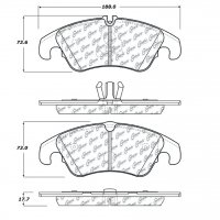 104.13221 Тормозные колодки Posi-Quiet Metallic AUDI перед