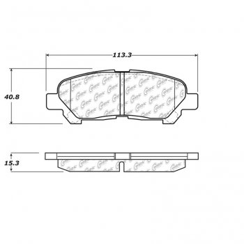 105.13250 Тормозные колодки Posi-Quiet Ceramic TOYOTA 