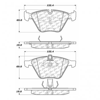 106.09180 Тормозные колодки PosiQuiet Extended Wear BMW 