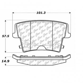 106.10571 Тормозные колодки PosiQuiet Extended Wear CHRYSLER, DODGE зад. 