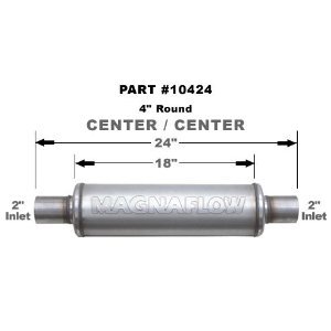 10424 Magnaflow Глушитель прямоточный 18" Body 