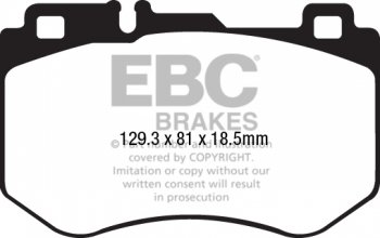 DP22209 EBC Brakes Greenstuff тормозные колодки перед. MERCEDES-BENZ C выпуска 2014-2022 года